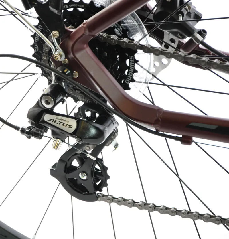 Salcano Istanbul 700c Commuter Hybrid Bike Maroon-10